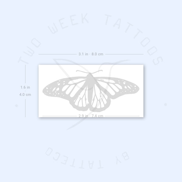 Common Tiger Butterfly Semi-Permanent Tattoo - Set of 2