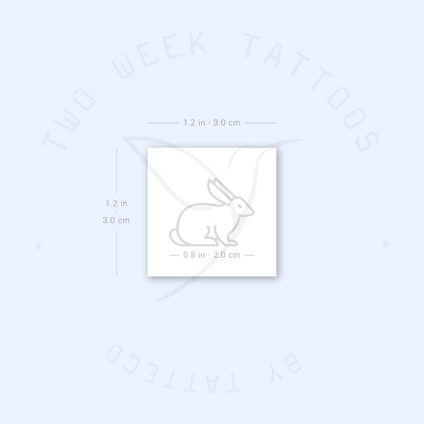 Rabbit Semi-Permanent Tattoo - Set of 2