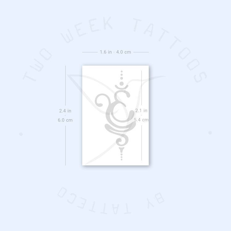 Breathe OM Semi-Permanent Tattoo - Set of 2