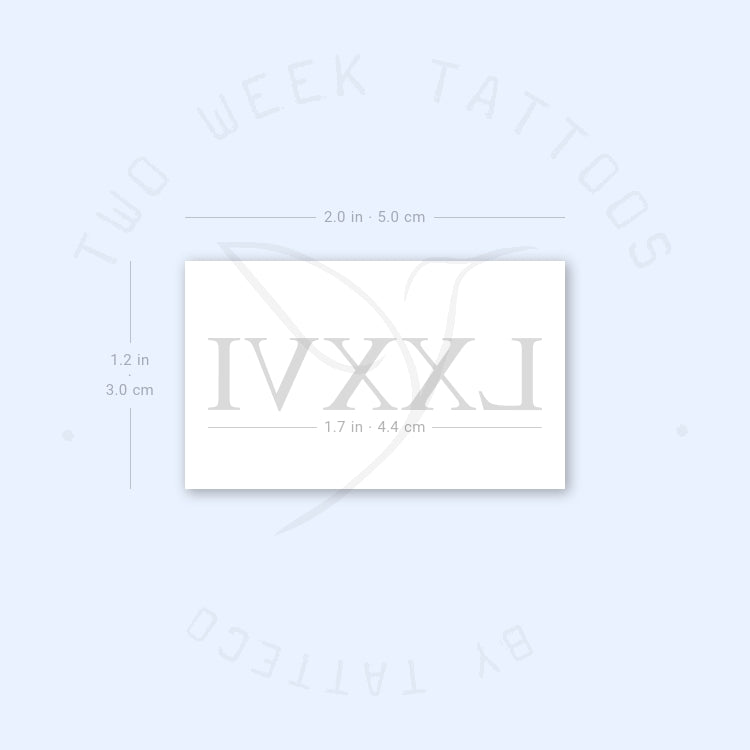 Selena Gomez LXXVI Semi-Permanent Tattoo - Set of 2