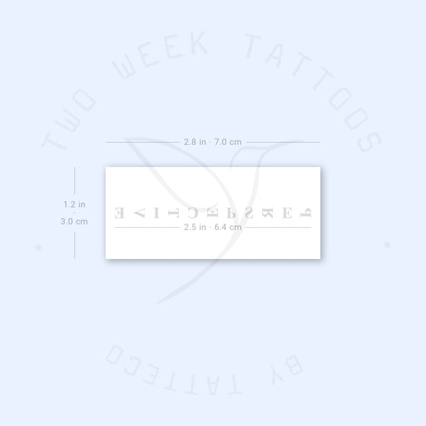 Perspective Semi-Permanent Tattoo - Set of 2