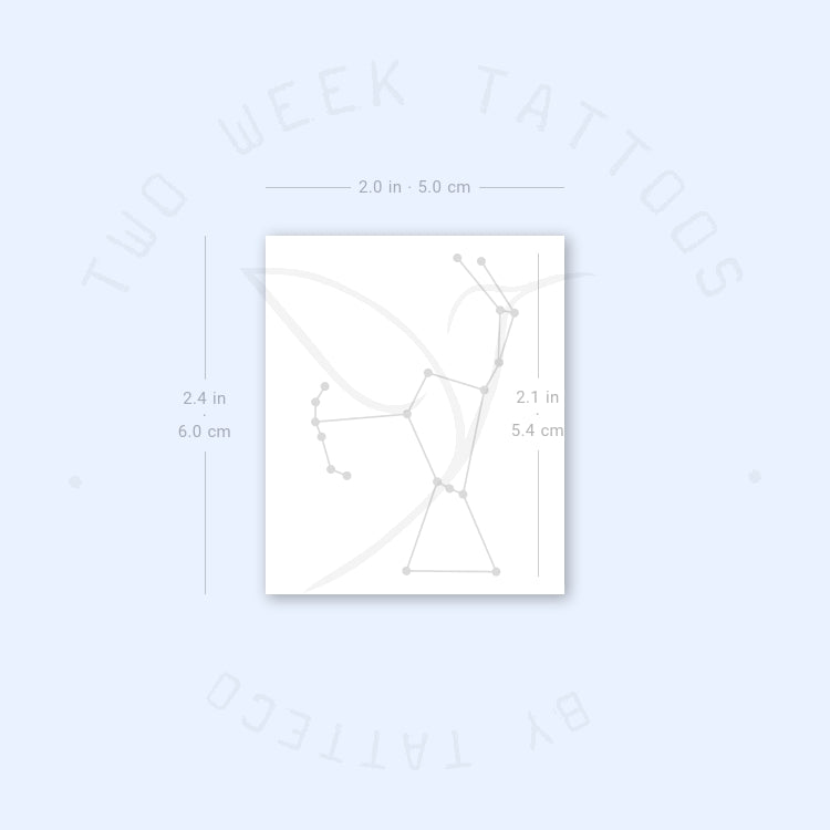 Orion Constellation Semi-Permanent Tattoo - Set of 2