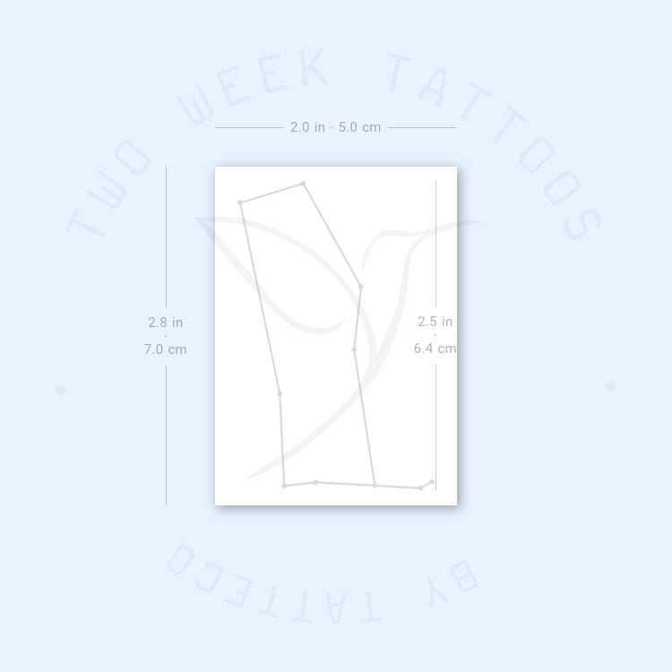 Gemini Constellation Semi-Permanent Tattoo - Set of 2