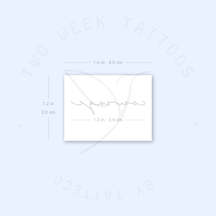 Courage Two Week Tattoo - Set of 2