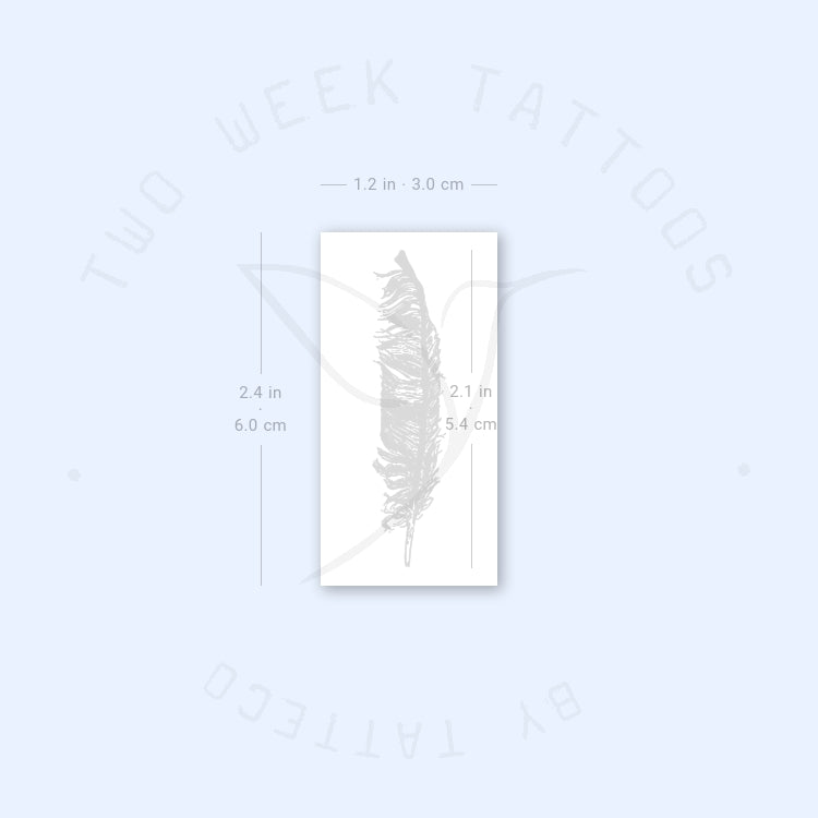 Feather Semi-Permanent Tattoo - Set of 2