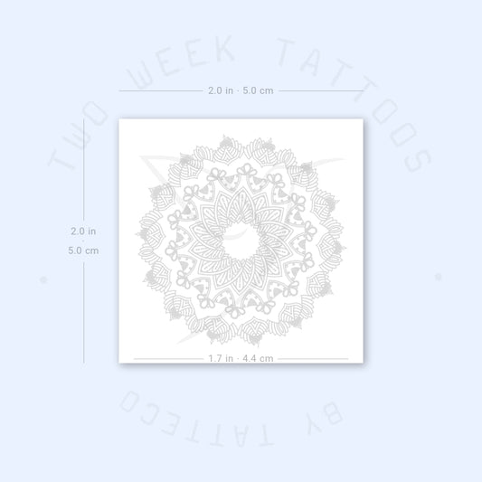 Flowerage Mandala Semi-Permanent Tattoo - Set of 2