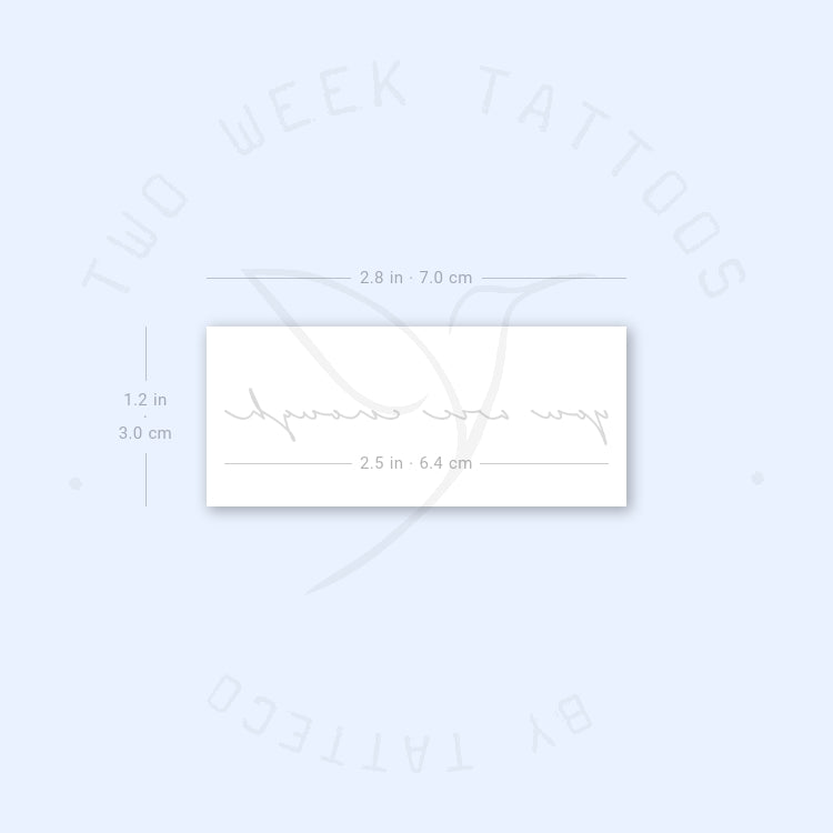 You Are Enough Semi-Permanent Tattoo - Set of 2