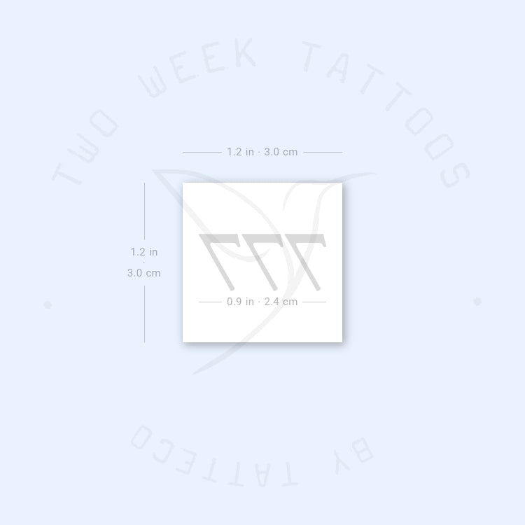 777 Semi-Permanent Tattoo - Set of 2