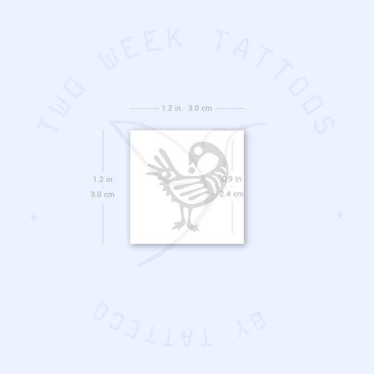 Sankofa Bird Semi-Permanent Tattoo - Set of 2