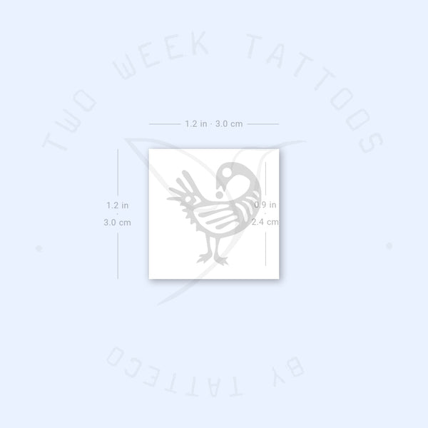 Sankofa Bird Semi-Permanent Tattoo - Set of 2