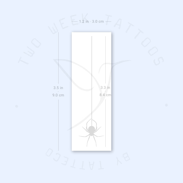 Hanging Spider Semi-Permanent Tattoo - Set of 2