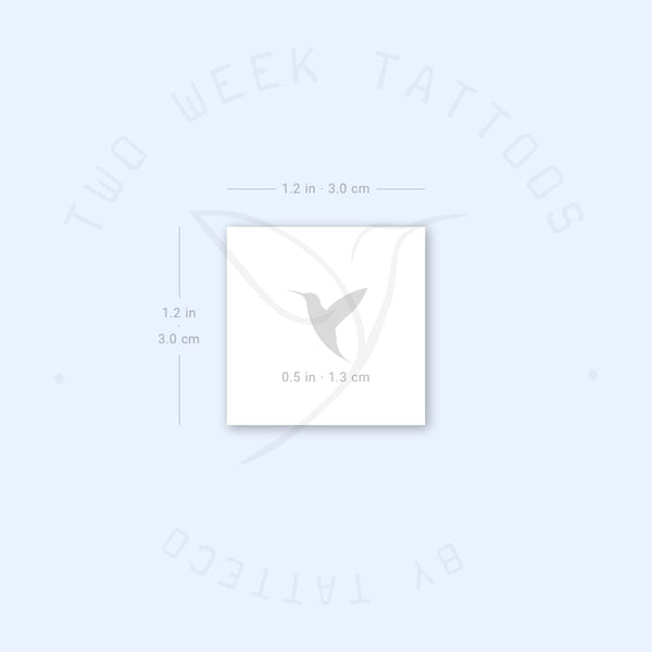 Small Tatteco Hummingbird Semi-Permanent Tattoo - Set of 2