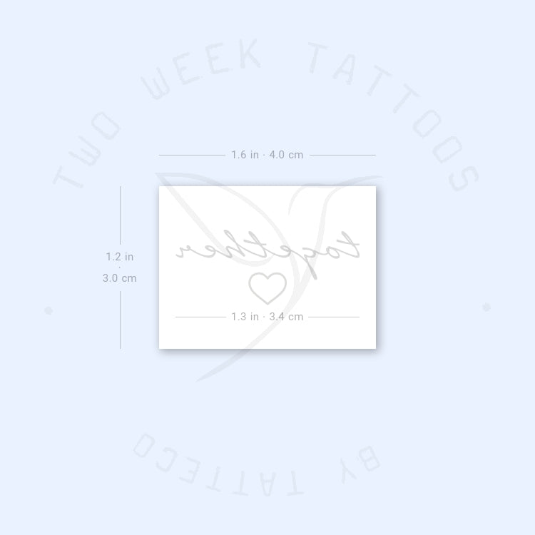 Together Semi-Permanent Tattoo - Set of 2