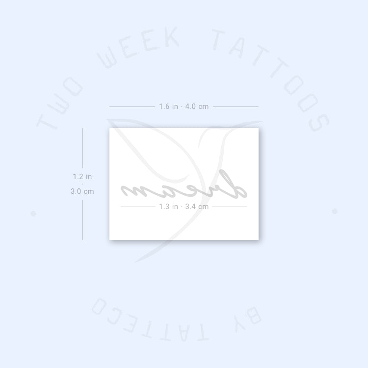 Dream Semi-Permanent Tattoo - Set of 2