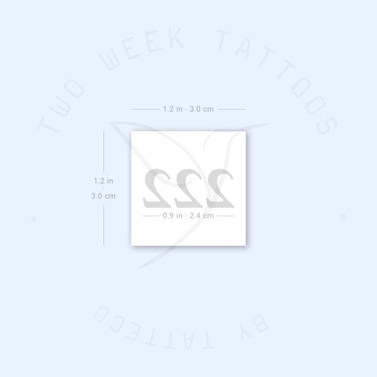 222 Semi-Permanent Tattoo - Set of 2