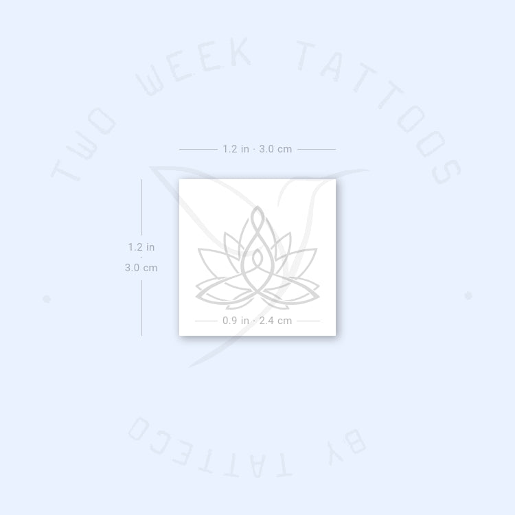 Motherhood Lotus Semi-Permanent Tattoo - Set of 2
