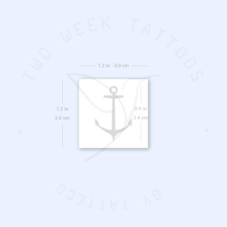Anchor Semi-Permanent Tattoo - Set of 2