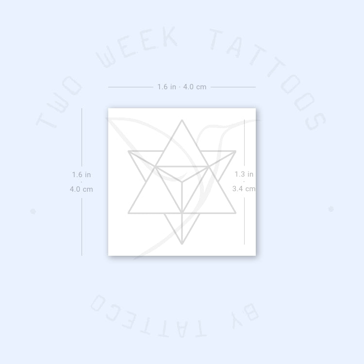 Merkaba Semi-Permanent Tattoo - Set of 2