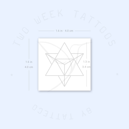 Tatuaje semipermanente Merkaba - Juego de 2