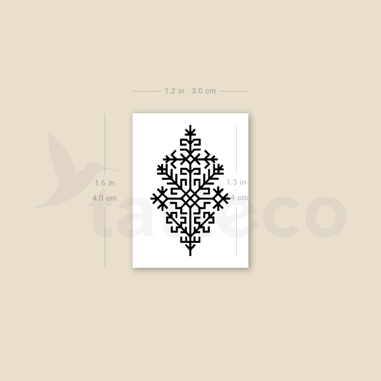 Tatuaje temporal del árbol de Austra - Juego de 3