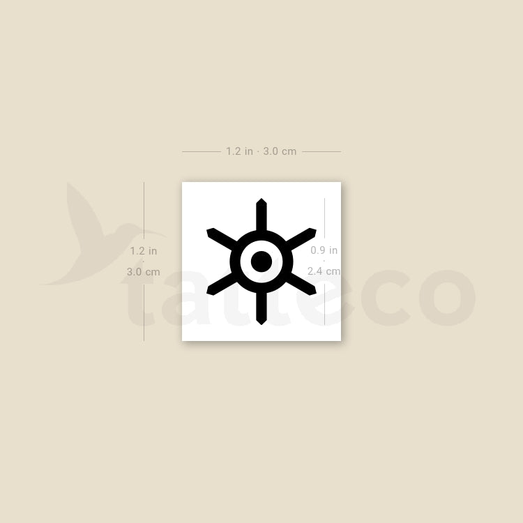 Tatuaje temporal del escudo de Tokio (juego de 3)