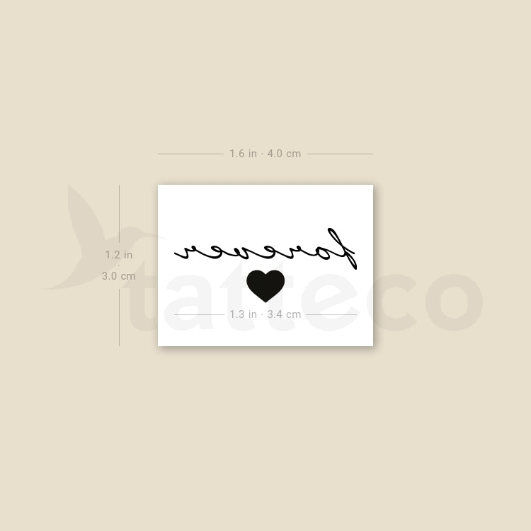 Forever Temporary Tattoo - Set of 3