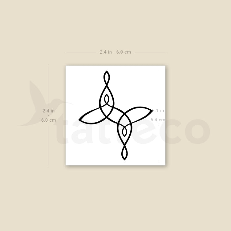 Family Symbol Temporary Tattoo - Set of 3