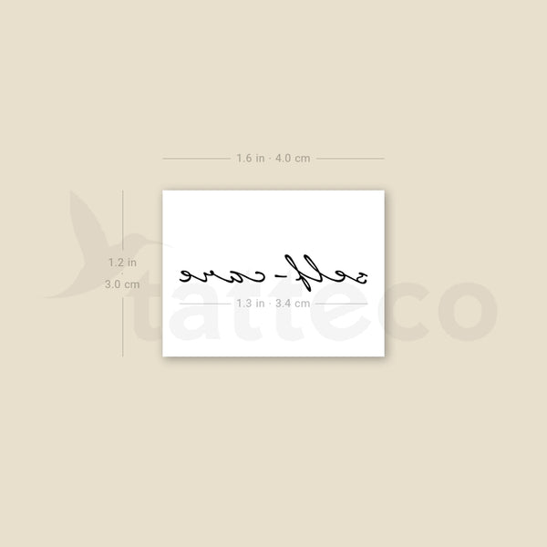 Self-care Temporary Tattoo - Set of 3