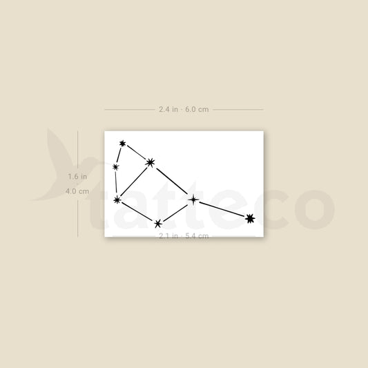Pleiades Asterism Temporary Tattoo - Set of 3