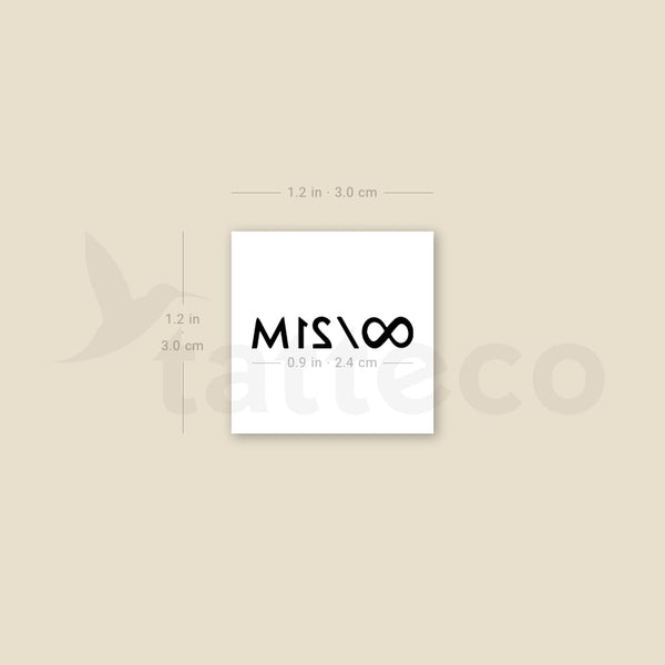 Everything Divided By 21 Million Temporary Tattoo - Set of 3