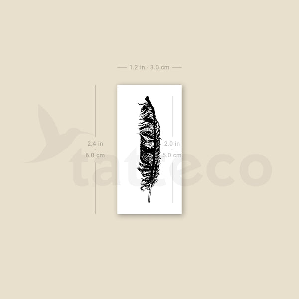 Feather Temporary Tattoo - Set of 3