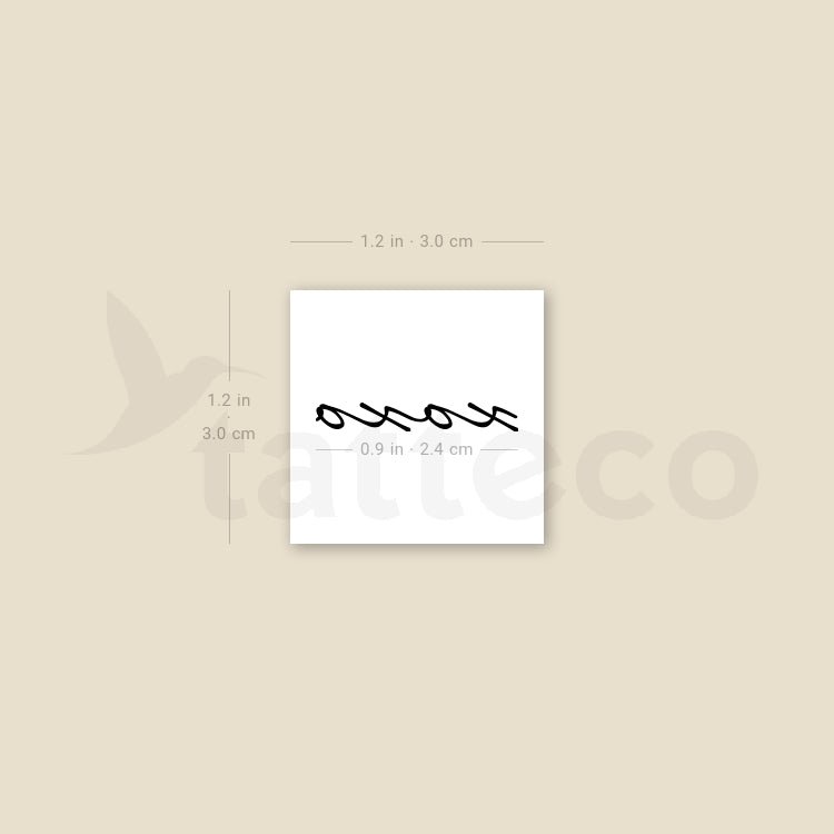 Xoxo Temporary Tattoo - Set of 3