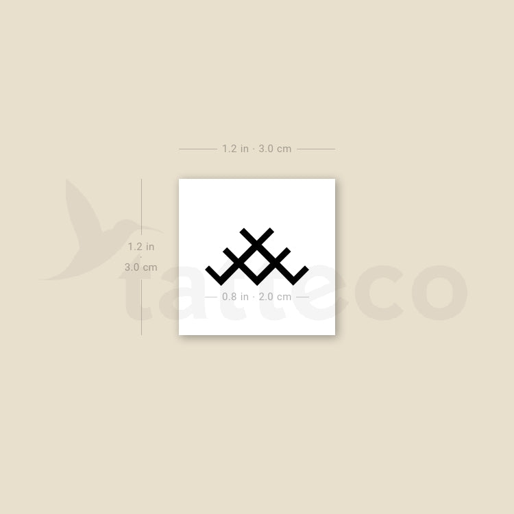 Trejdeksnis Temporary Tattoo - Set of 3