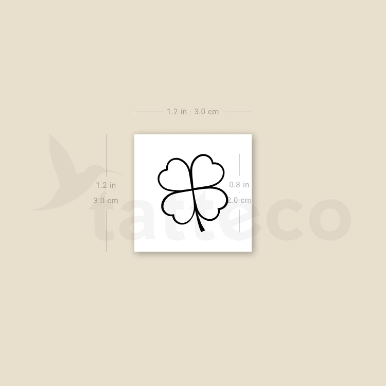 Clover Temporary Tattoo - Set of 3