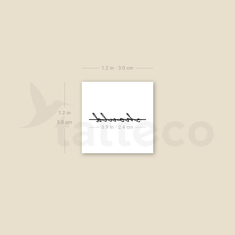 There Is No Should Temporary Tattoo - Set of 3