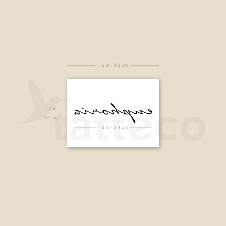 Euphoria Temporary Tattoo - Set of 3