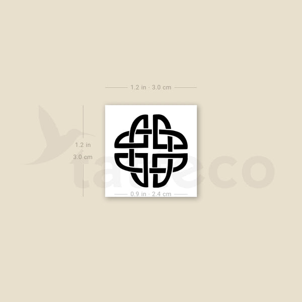 Shield Knot Temporary Tattoo - Set of 3