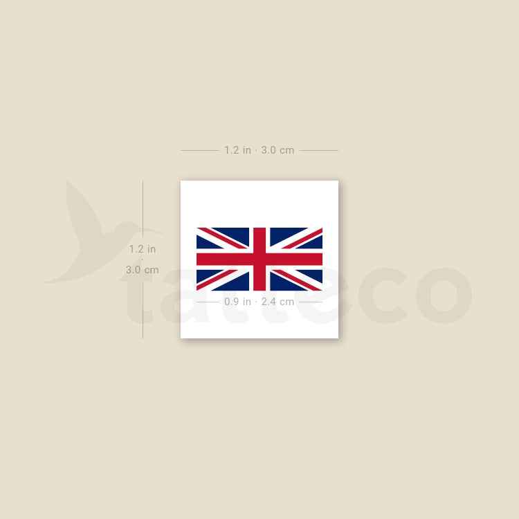 Union Jack Temporary Tattoo - Set of 3