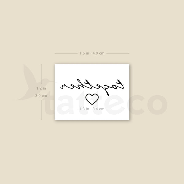 Together Temporary Tattoo - Set of 3
