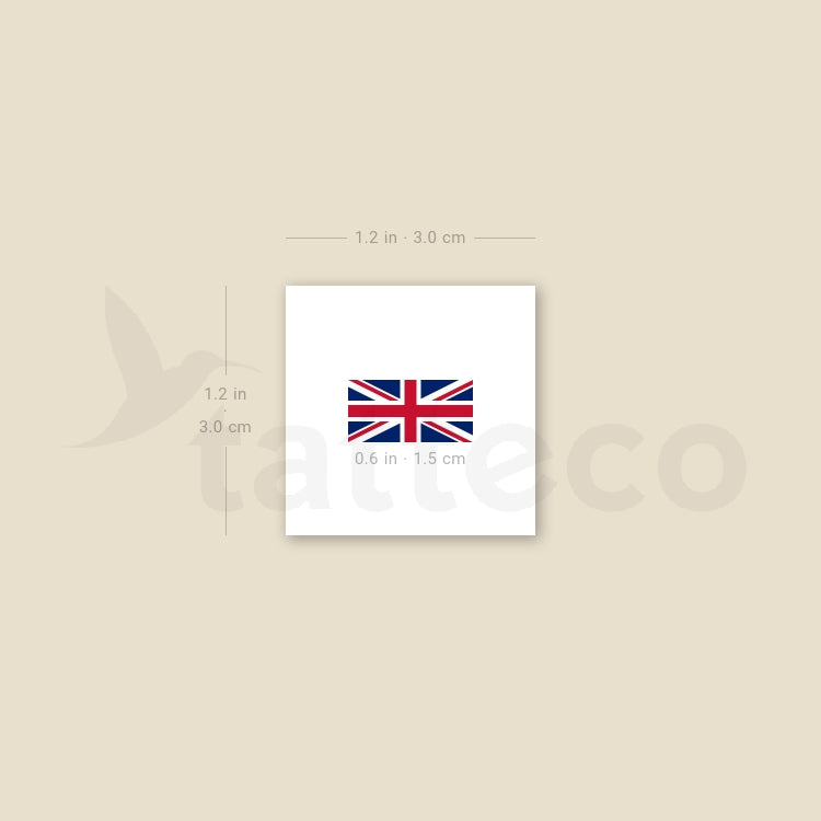 UK Flag Temporary Tattoo - Set of 3