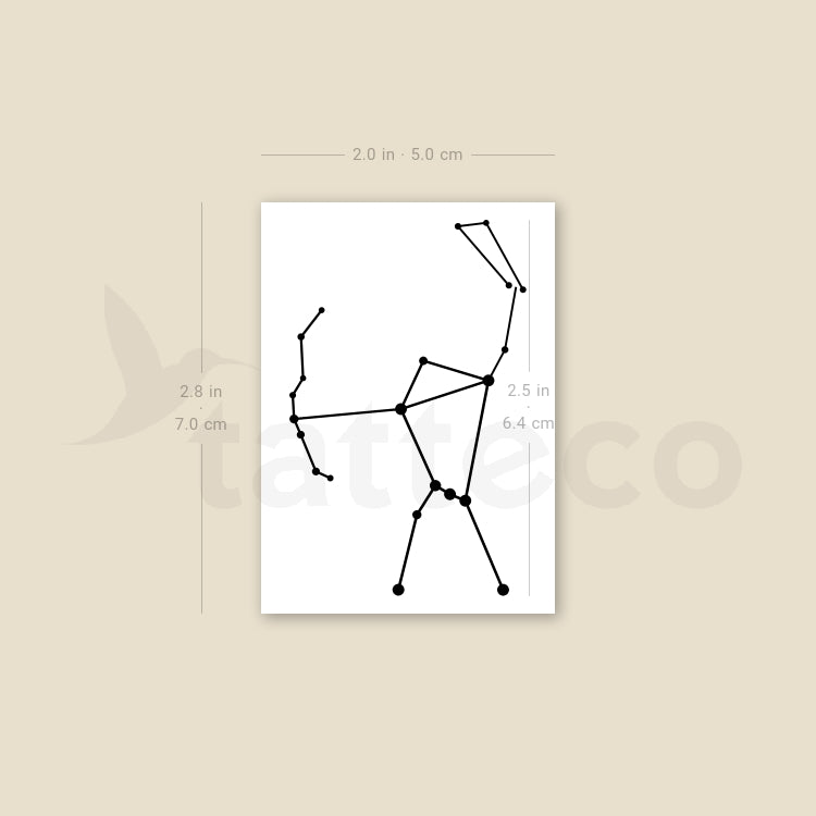 Orion Constellation Temporary Tattoo - Set of 3