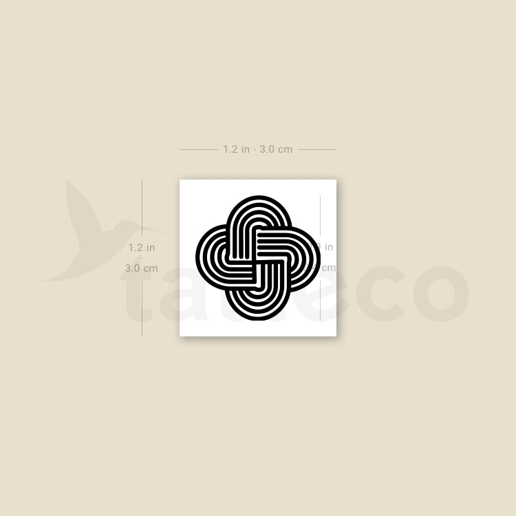 Solomon's Knot Temporary Tattoo - Set of 3
