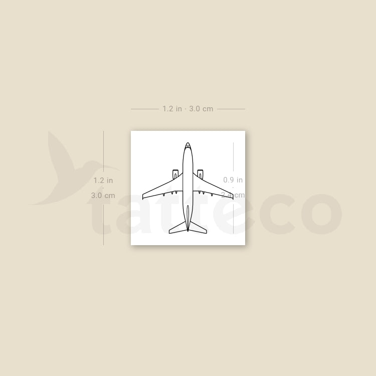 Boeing 737 Temporary Tattoo - Set of 3