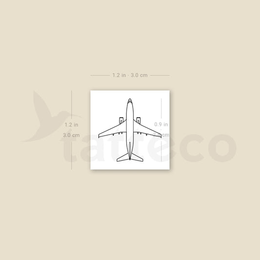 Tatuaje temporal del Boeing 737 (juego de 3)