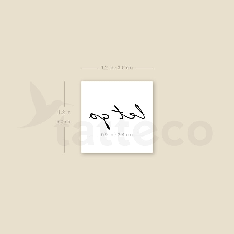 Let Go Temporary Tattoo - Set of 3