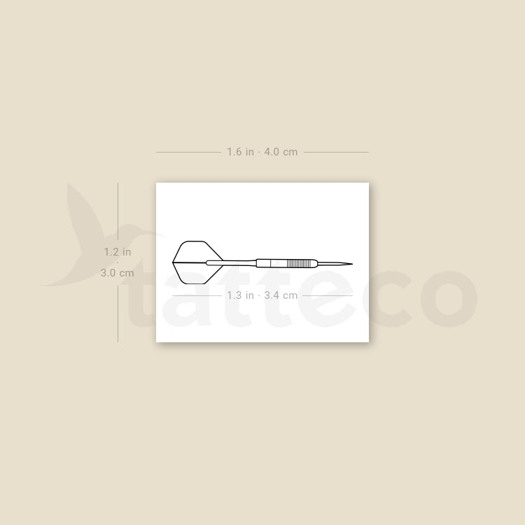 Dart Temporary Tattoo - Set of 3