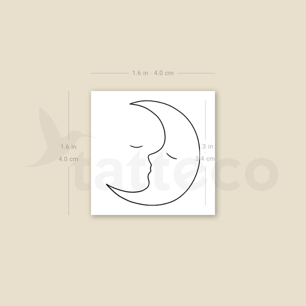 Moon Kiss Temporary Tattoo - Set of 3