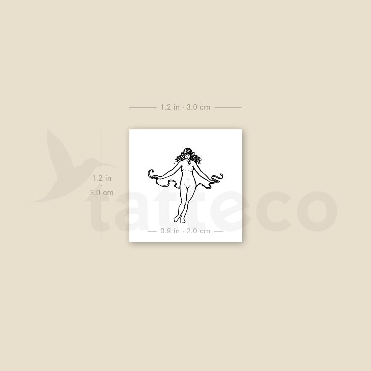 Maiden Temporary Tattoo - Set of 3