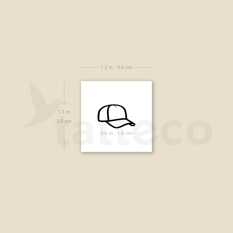 Trucker Cap Temporary Tattoo - Set of 3