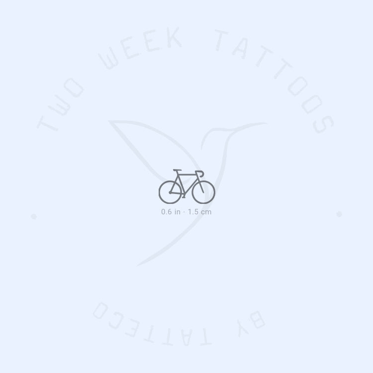 Tiny Bike Semi-Permanent Tattoo - Set of 2